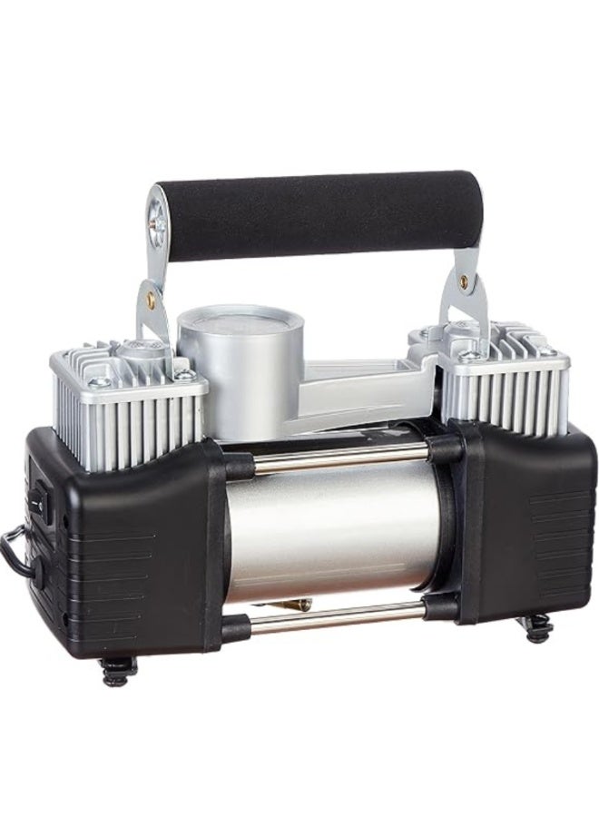 2-piston double-cylinder car tire inflator and compressor, portable air compressor for inflating car tires - Image 3